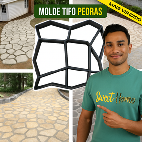 Molde de Piso para Jardins e Calçadas - FlexDecor (+ Guia de Paisagismo e Decoração)